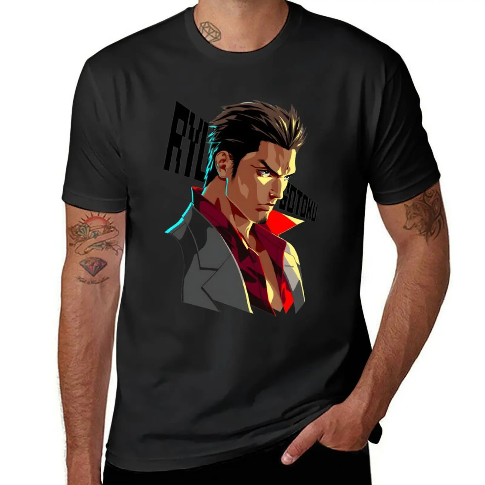 

Ryu Ga gotoku Yakuza kazuma kiryu T-Shirt funnys hippie clothes sweat t shirt men