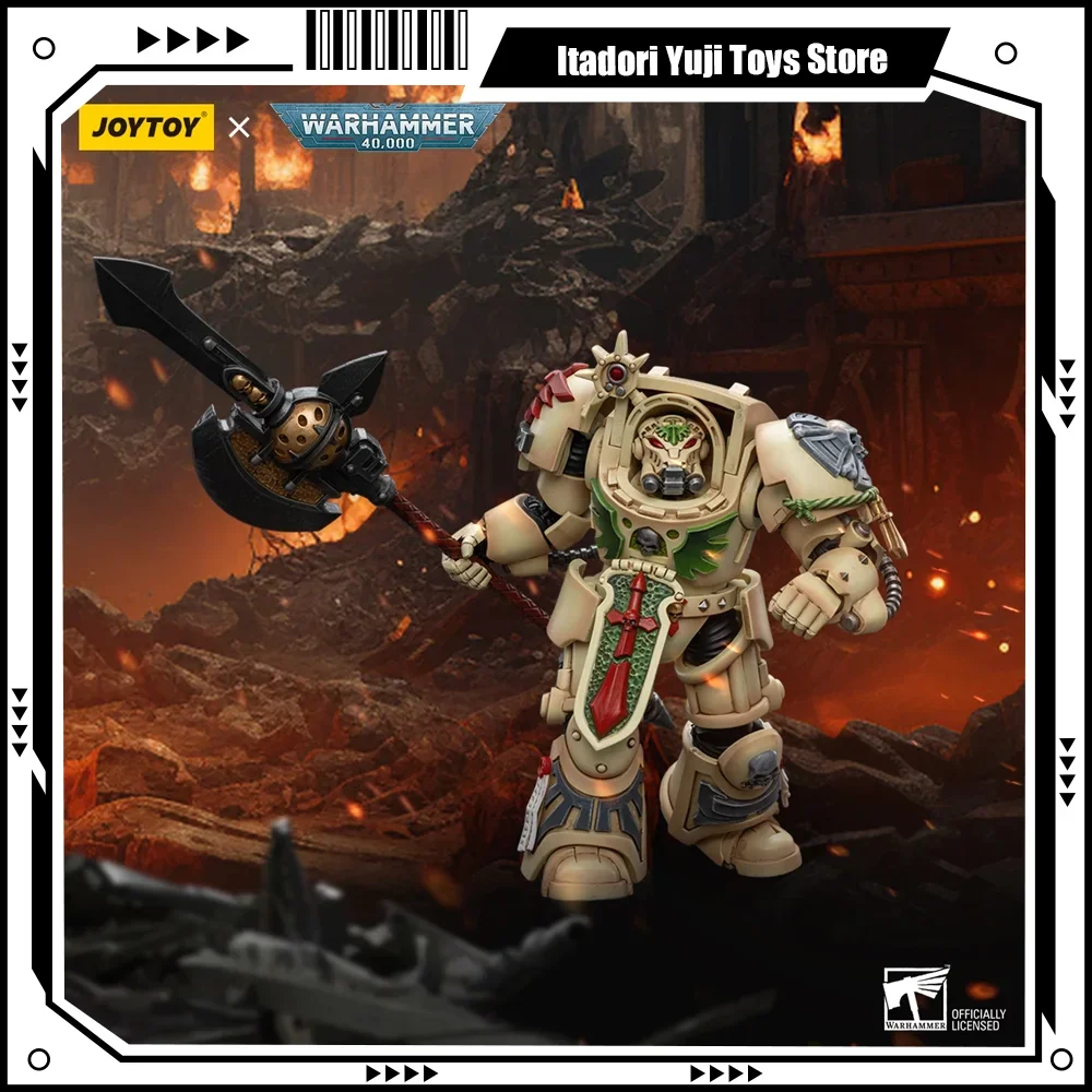 [IN STOCK] JOYTOY Warhammer 40k 1/18 Action Figures Dark Angels Deathwing Champion Anime Model Gaming Toy Collection Kids Gift