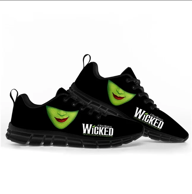 

Кроссовки WICKED He Musical Elphaba Wicked Witch для мужчин, женщин и подростков, семейные кроссовки, обувь на заказ