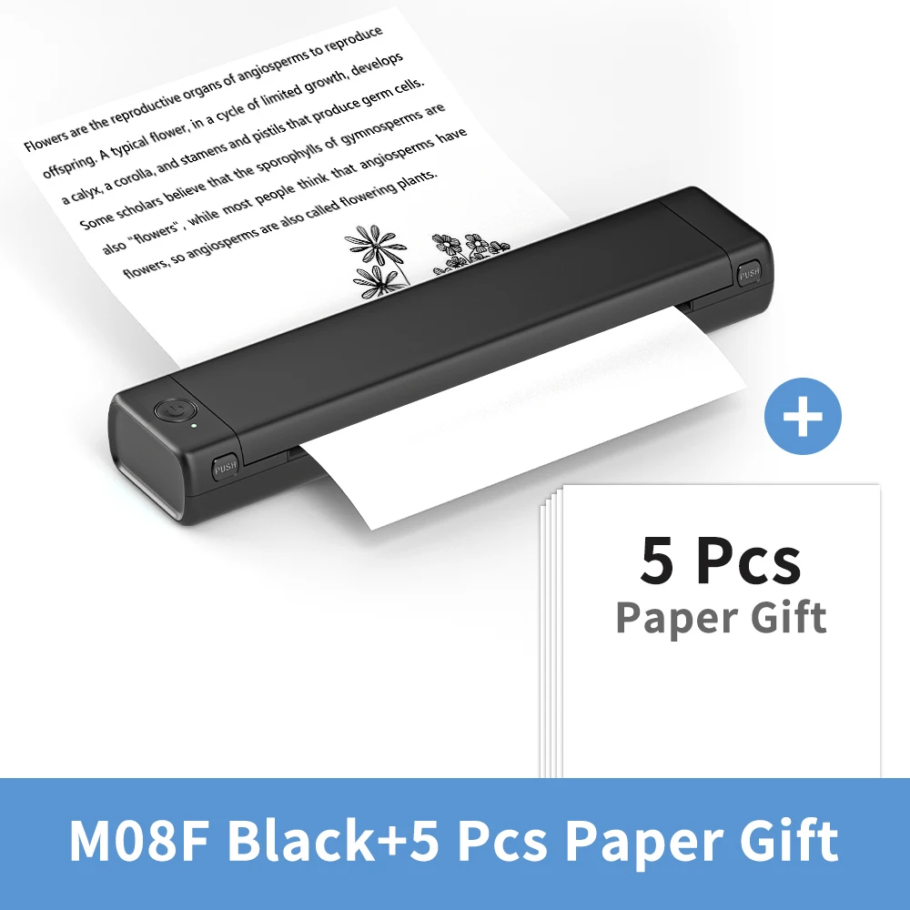 (New) Phomemo M08F Wireless Tattoo Transfer Stencil Printer A4 Paper Portable Thermal Printer Copier Compatible with Smartphone