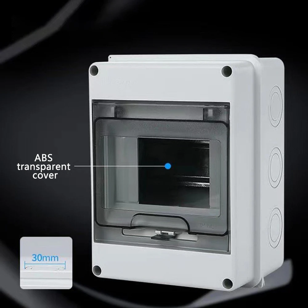 2/5/8/12/15/18/24 Ways Outdoor Waterproof Electrical Distribution Box Circuit Breaker MCB Power Plastic Junction Wire Box IP65