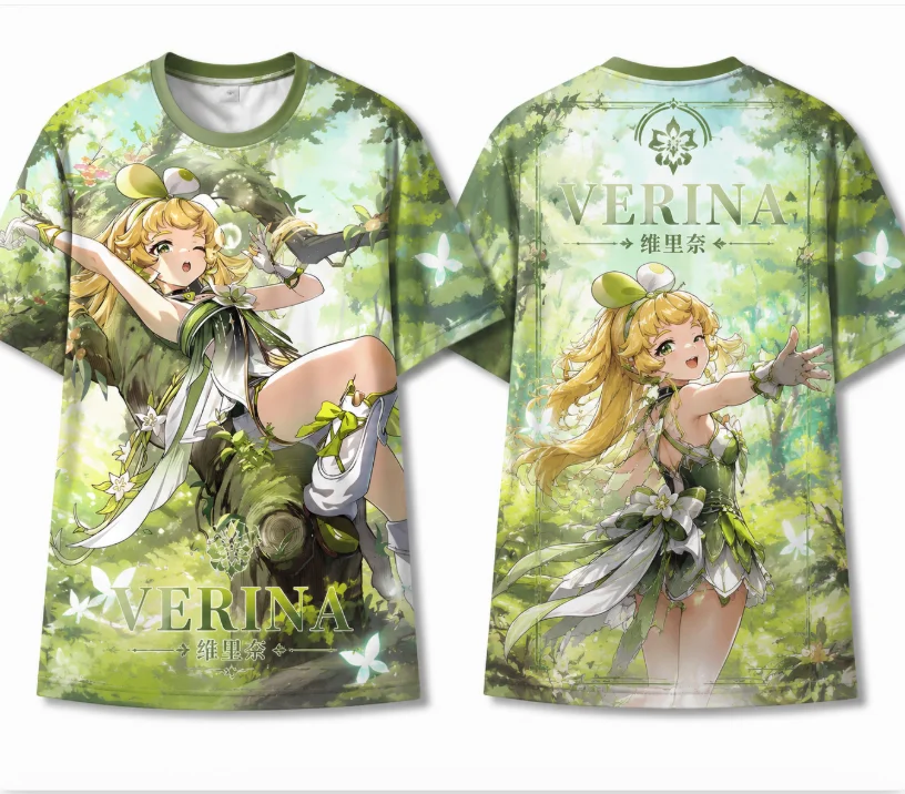 Summer Fashion Neutral 3D Printed Full Print T-shirt Anime Style Casual Daily Game Top