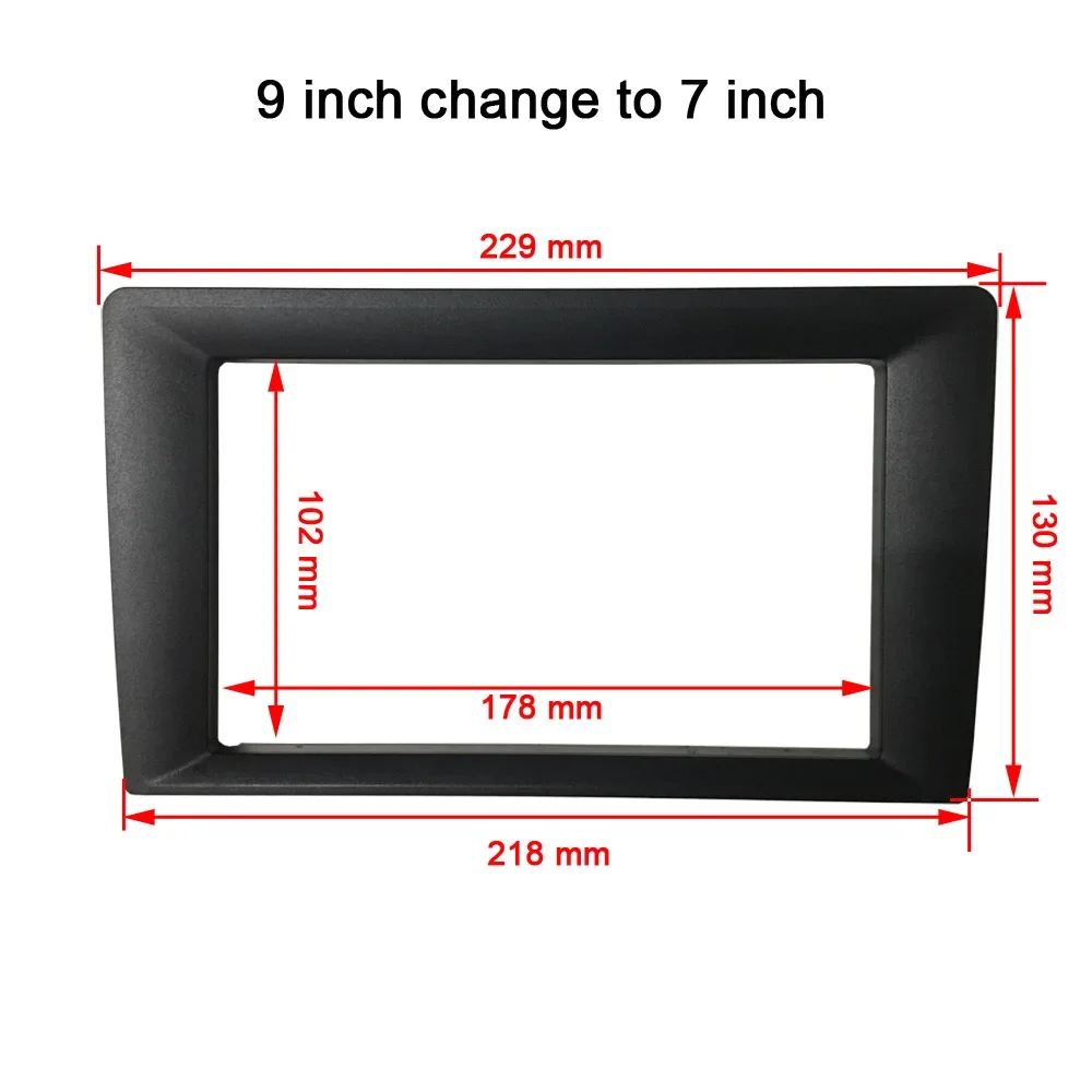 Vehicle radio Fascia 9/10 inch Frame switch to 7 inch 2 Din Car Radio Fascia auto audio Dash Kit Installation Frame Trim Bezel