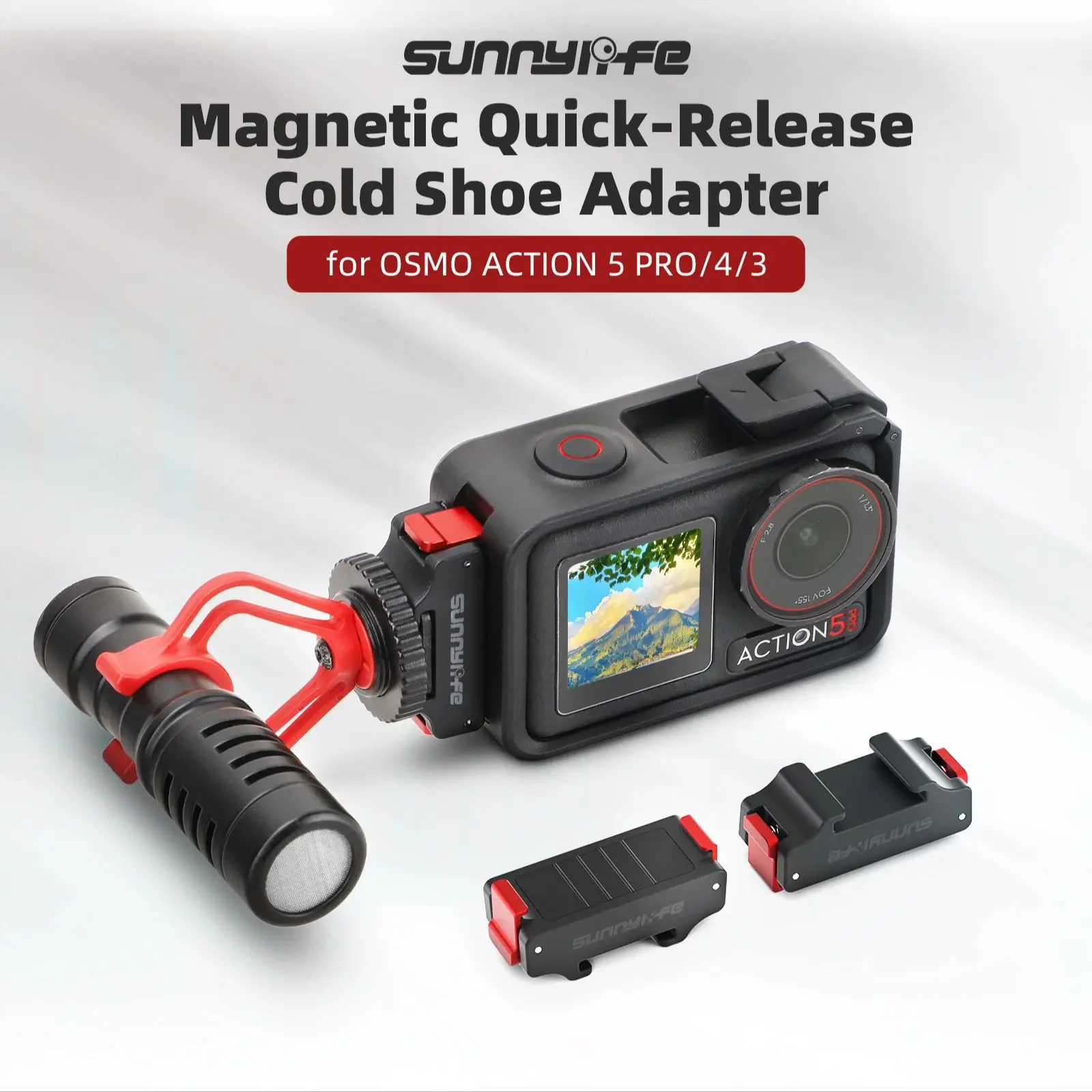

For DJI OSMO ACTION 5 PRO/ACTION 4/3 Magnetic Cold Shoe Port For OSMO 360 Sport Camera Quick Release Expansion Parts