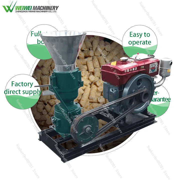 Best Seller Small Animal Feed Pellet Machine for Poultry, High-Quality Livestock Feed Granulator