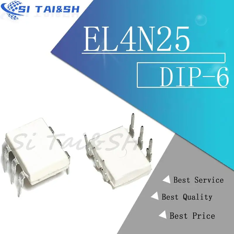 10 قطعة 4N38 4N37 4N36 4N35 4N33 4N32 4N27 4N28 4N25 4N26 DIP-6 IC Optocoupler EL4N25 EL4N35 #1