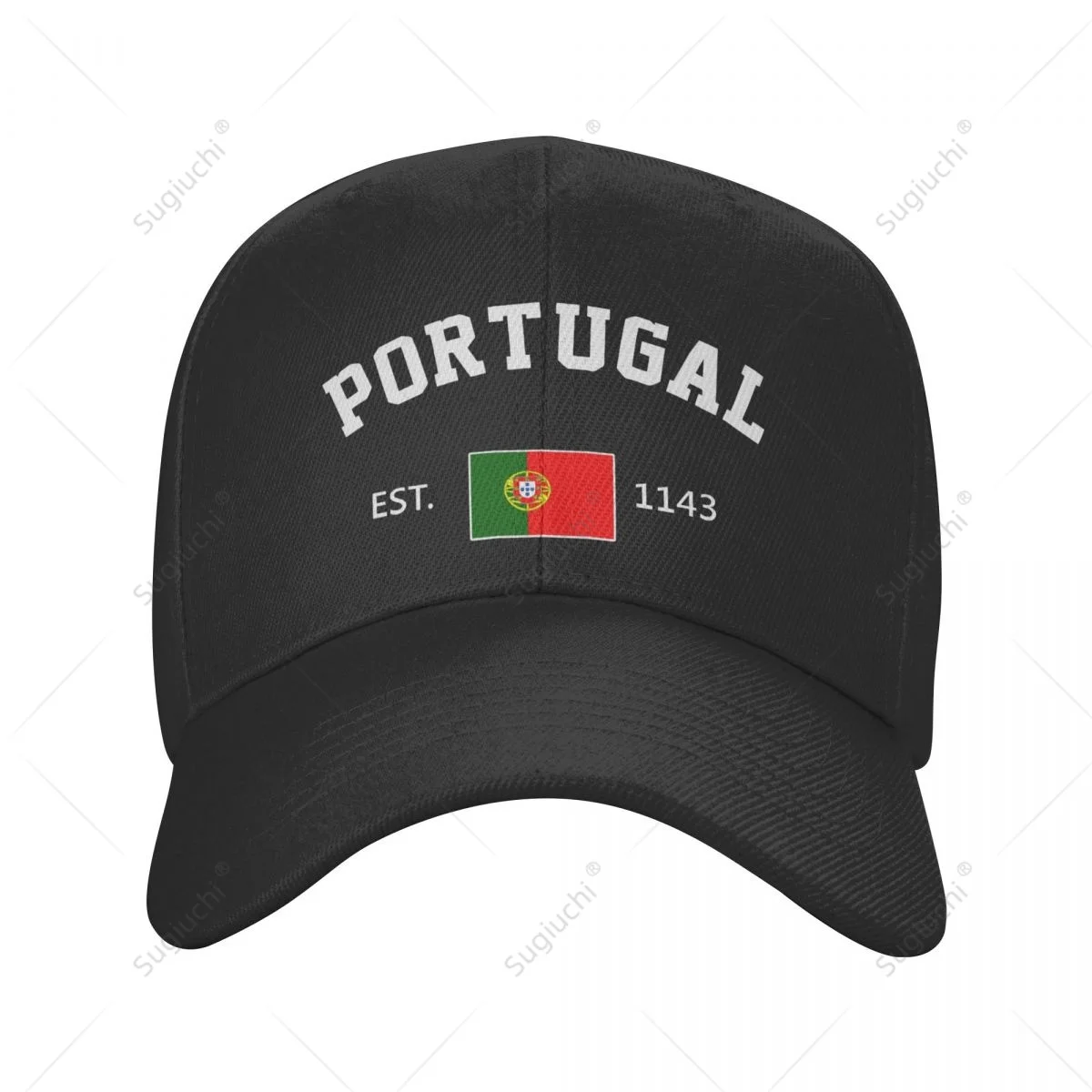 Unisex Baseball Cap Portugal EST.1143 Independence Day Wild Sun Shade Peaked Adjustable Outdoor Caps for Men Women