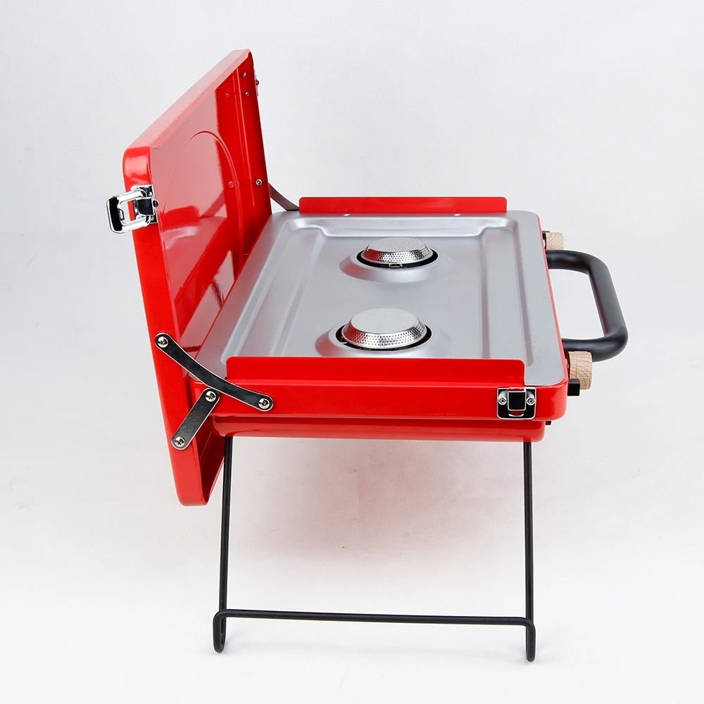 

Vooma Portable Stainless Steel Gas BBQ Grill Foldable Outdoor Cooktop for Camping Travel Picnics Garden Stove