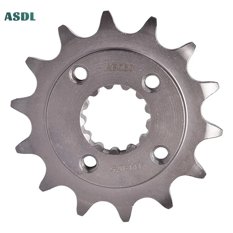 Motorcycle 14T Front Sprocket For Honda XR600 RM 1991-2000 TRX400 EX 2005-2008 TRX 400 X 09-14 For Polaris 500 Outlaw Predator