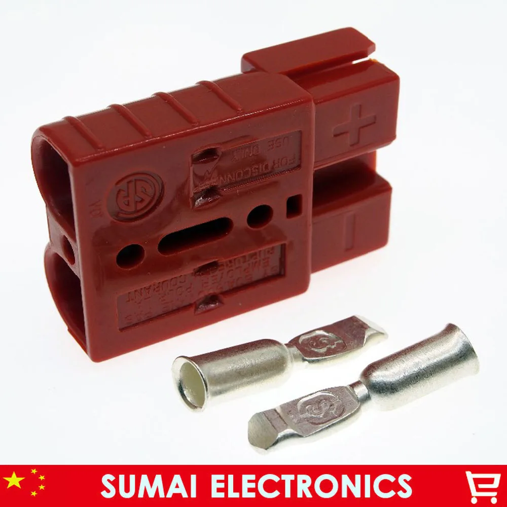 Red,New SMH SY50A 600V Charging battery plug,50A UPS Large current power connector for Forklift,electrocar etc.CSA,ROHS