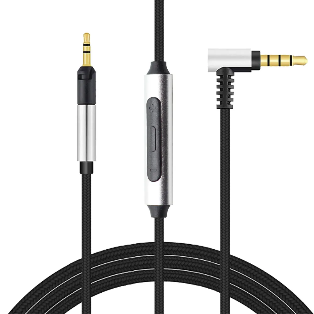 Kabel Poyatu HD400PRO untuk Sennheiser HD560S HD620S HD400 PRO HD599 HD569 Kabel Headphone Peningkatan Kabel Pengganti Mikrofon Remote