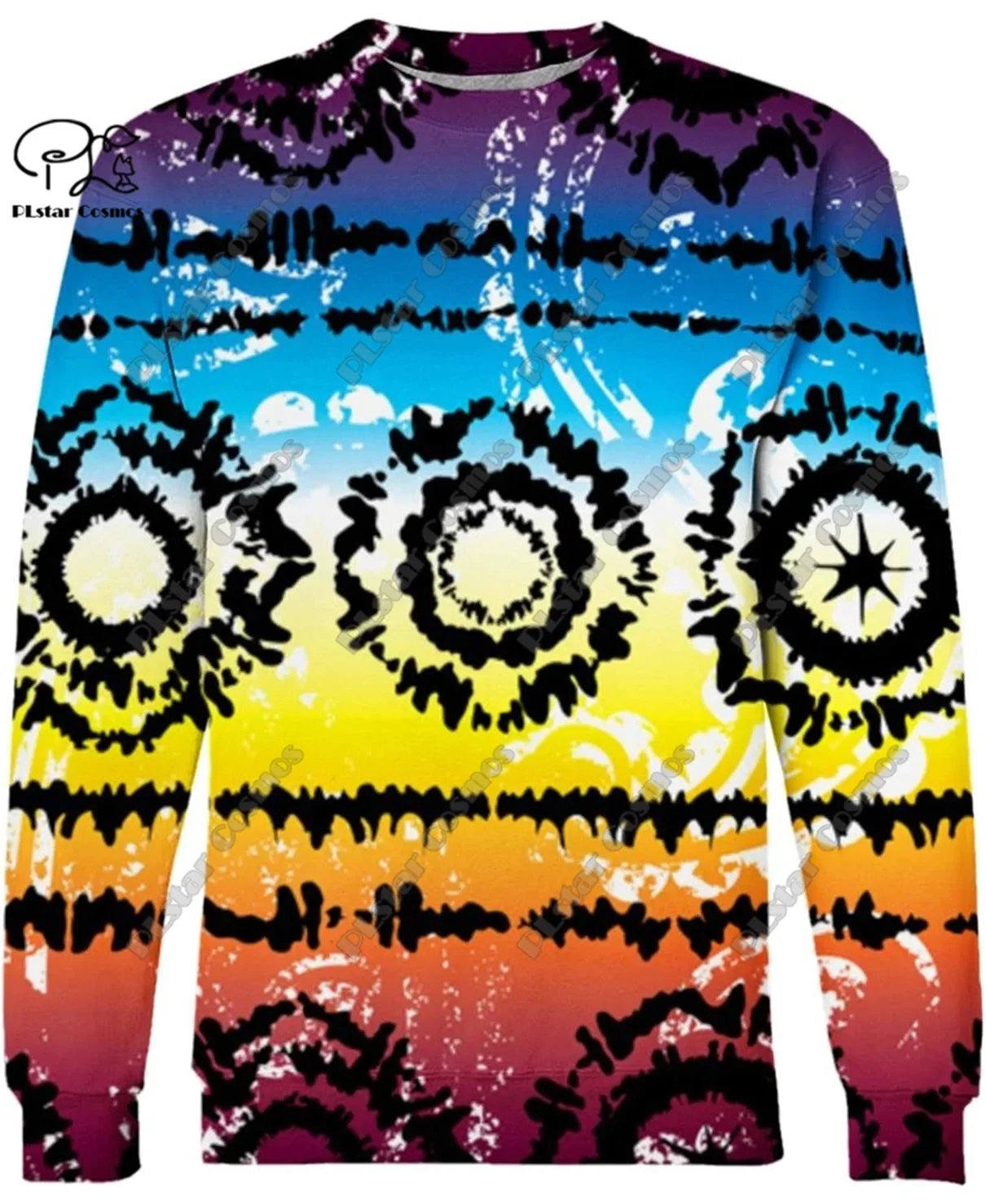 PLstar Cosmos 3D printed retro Aboriginal tribal totem feather pattern casual unisex new hoodie/sweatshirt/zipper hoodie F-1