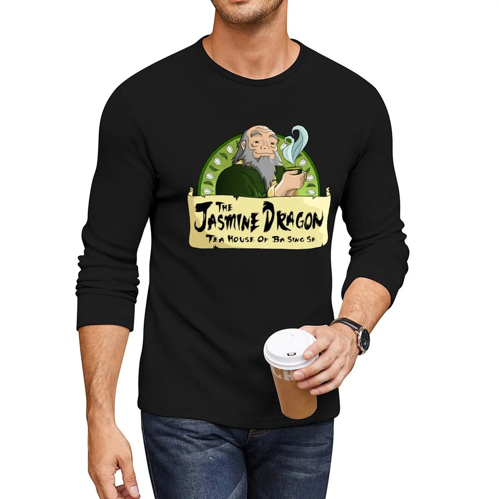 

The Jasmine Dragon Tea House Long T-Shirt T-shirt for a boy Tee shirt cute clothes Anime t-shirt mens graphic t-shirts