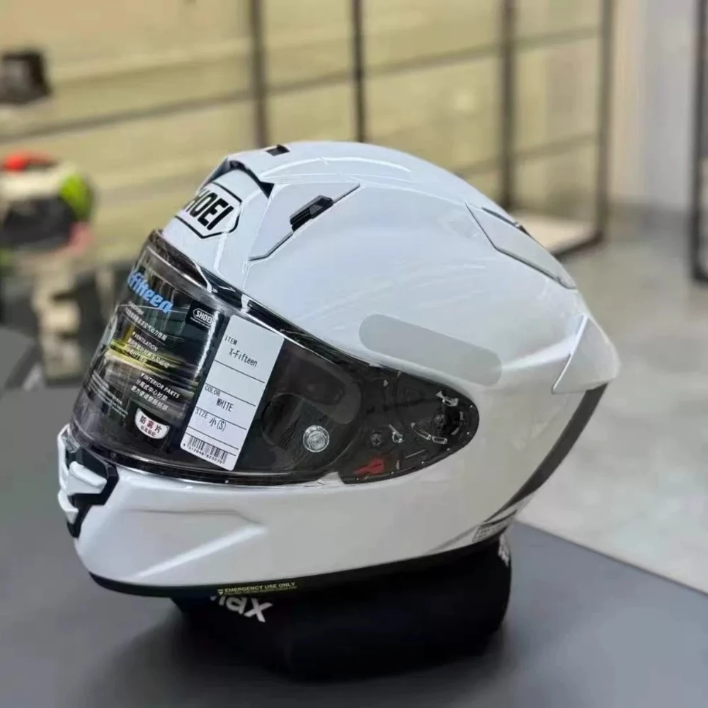 SHOEI X15 Gloss White Full Face Motorcycle Helmet, All-Season Riding SHOEI Helmet