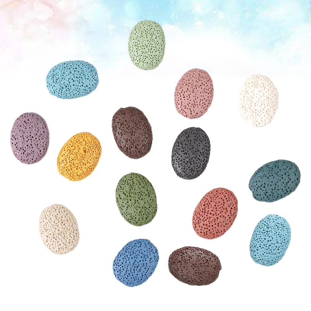 

15 Pcs Stone Beads Oval Shape Pendant Charms for Necklace Bracelet DIY Pendant Charm Jewelry Making Accessories