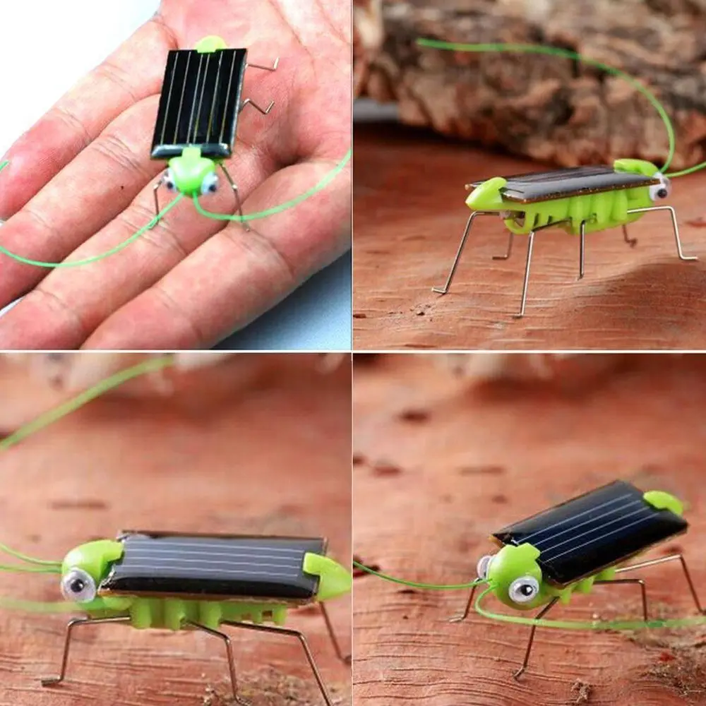 Solar Power Cricket Energy Insect Solar Bug Learning Robot Insect Kids Gift