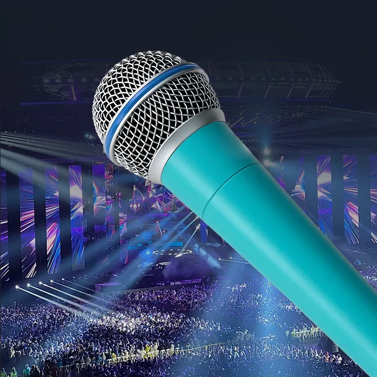 Professional Dynamic Handheld Microphone Hypercardioid Pattern Portable Durable Metal Construction for Studio Recording Stage