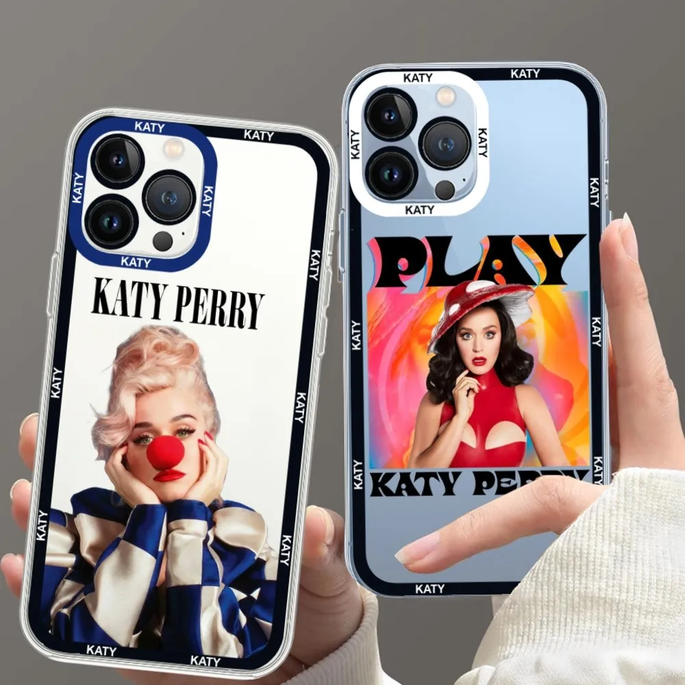 Singer K-Katy P-Perry Phone Case For iPhone 11 12 Mini 13 14 15 Pro Max Transparent Shell