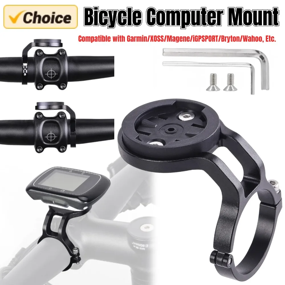 Bicycle Computer Mount Aluminum Alloy MTB Bike Code Table Base Speedometer Mount Bracket for Garmin/Wahoo/Bryton/XOSS/IGPSPORT