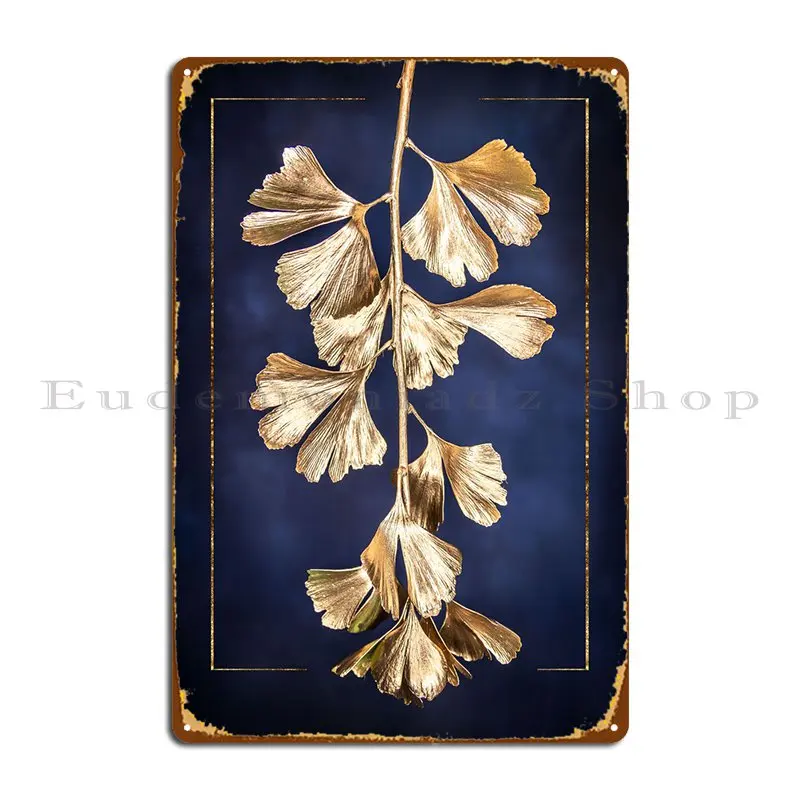 Ginko Tree Metal Sign Kitchen Wall Custom Customize Wall Design Tin Sign Poster