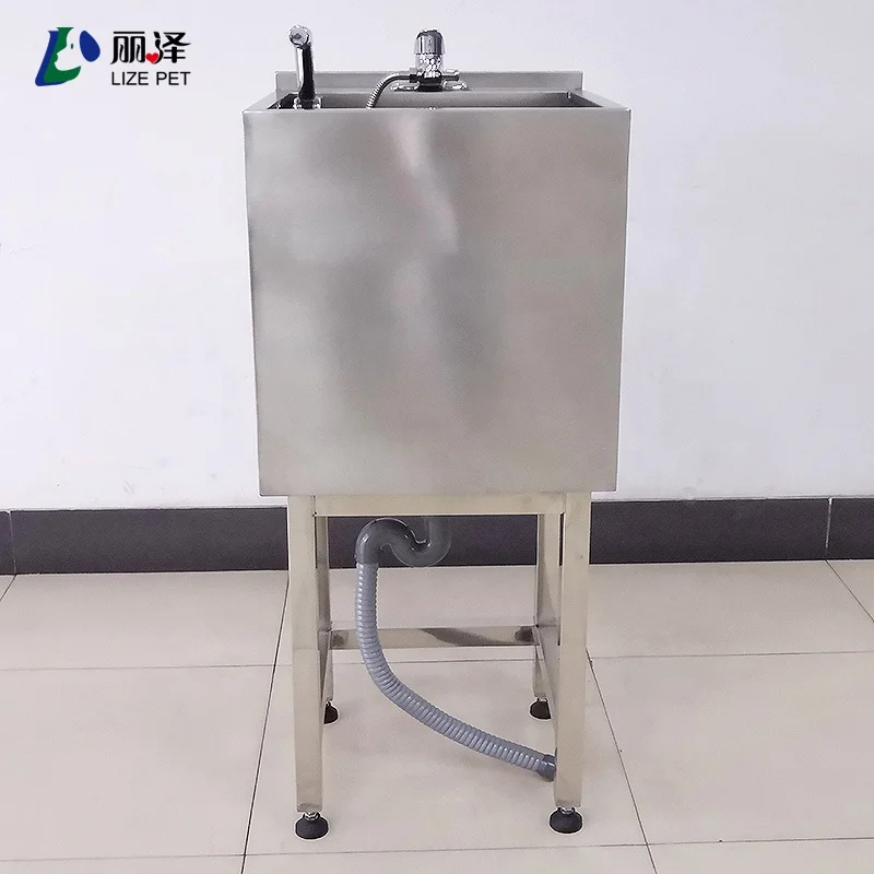 Medical Class II Stainless Steel Automatic Induction Effluent Washbasin with 1 Year Warranty for Pet Hospitals