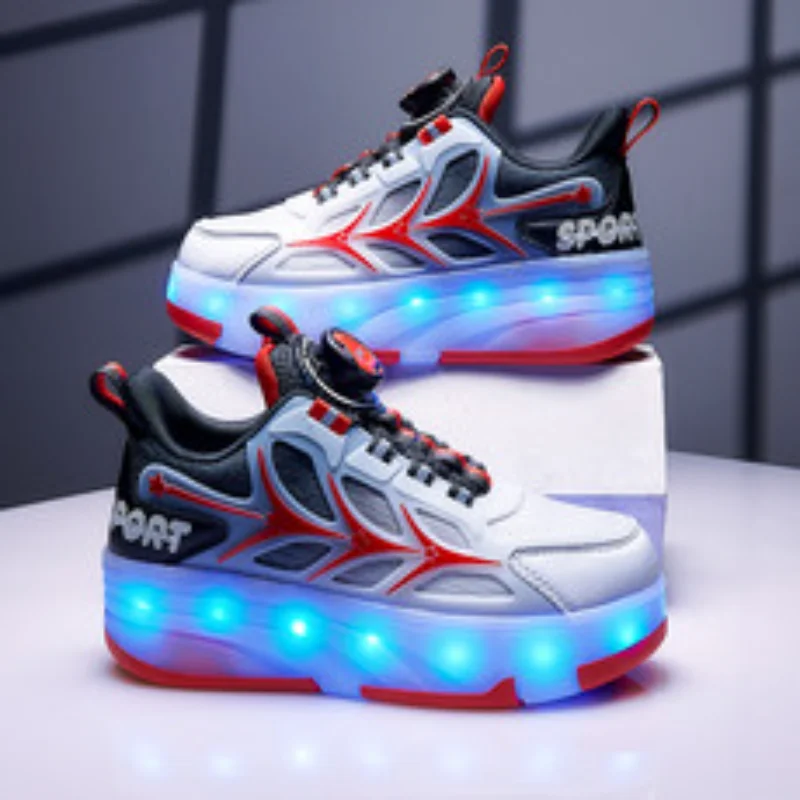 Fashion Kid Students Air Roller Skating Shoes Children's Birthday Boys and Girls' Party Heelys Shoes Christmas Gift