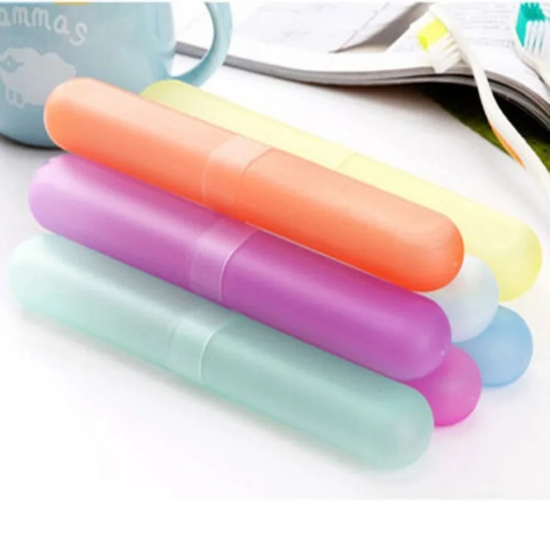 Lovely Convenient Toothbrush Box Excellent Portable Travel Hiking Camping Toothbrush Holder Case Tube Cover Bathroom Accessories