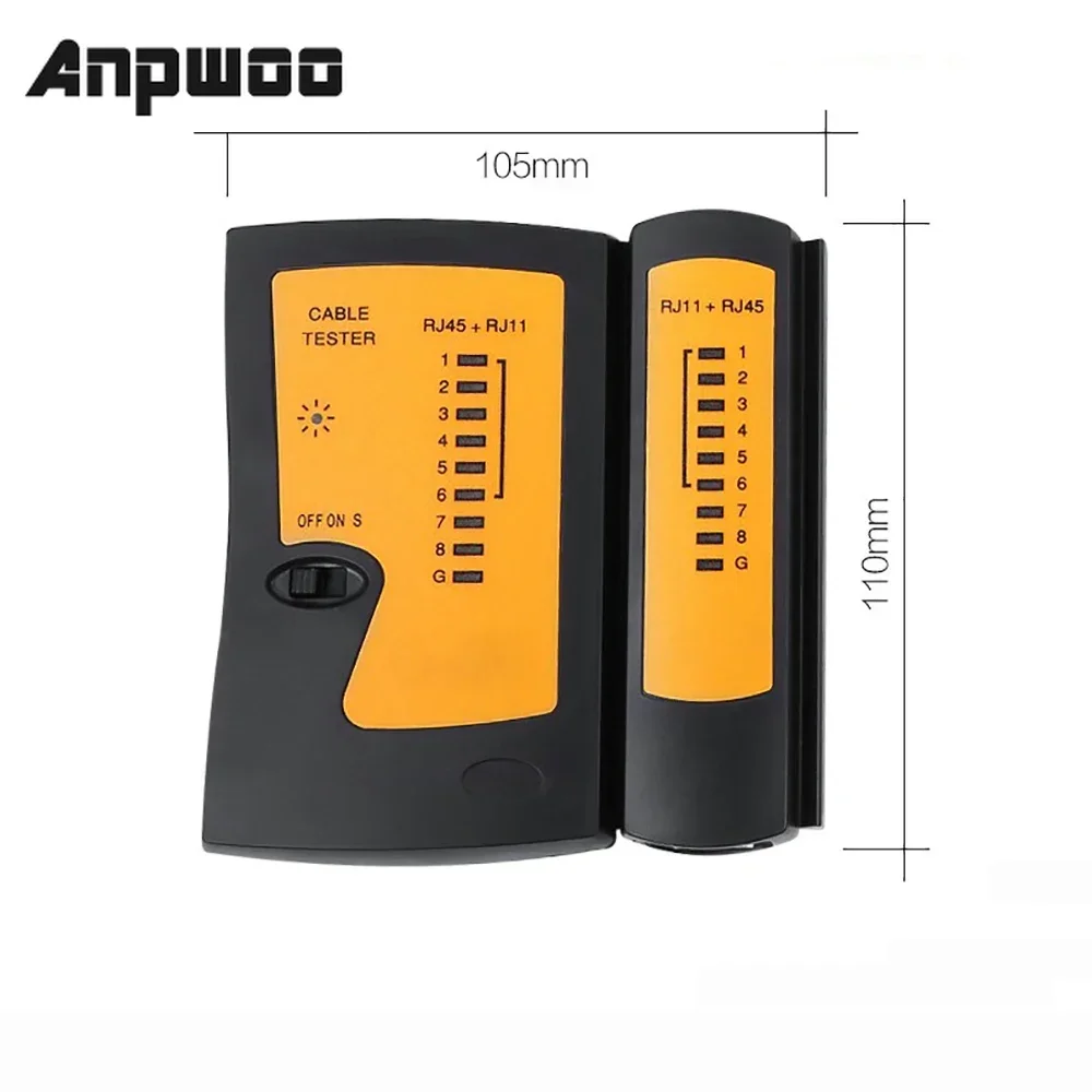 Тестер сетевого кабеля локальной сети, инструмент для ремонта сети RJ45 и BNC, сетевой тестер UTP CAT5