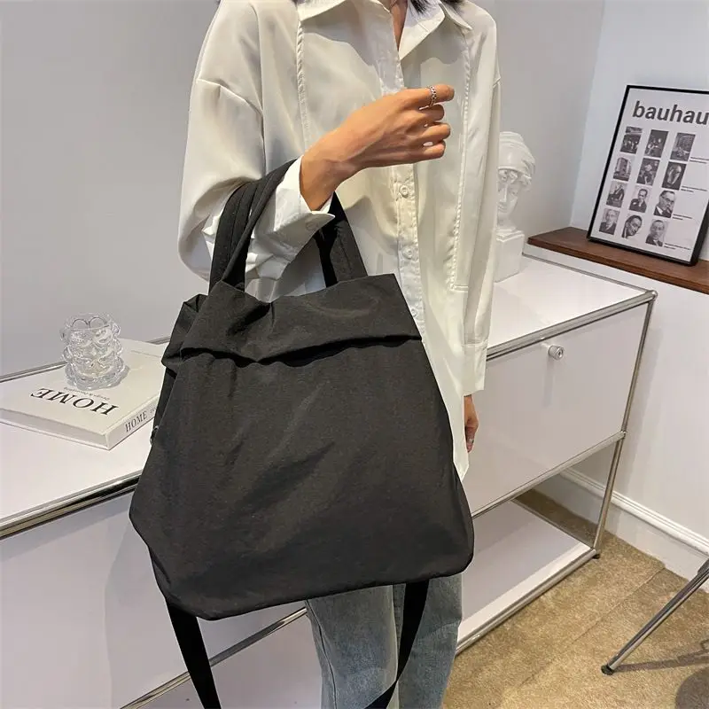 Women's Casual Bag Ultralight Dabao Nylon Cloth Handbag Students Class Single Shoulder Crossbody Bag Canvas Bag