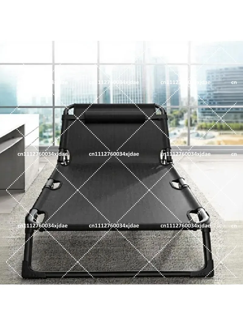 

Single Rollaway Bed for Home Office Nap Camp Outdoor Rest Multi-Function Recliner