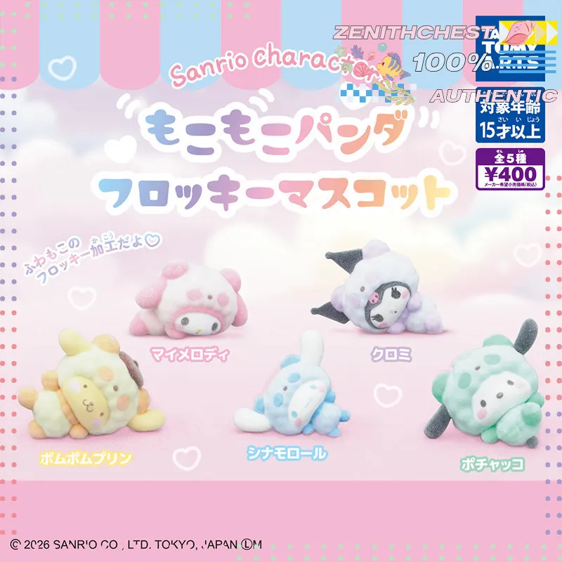 Figura Coleccionable de Sanrio, Serie de Disfraces de Panda, My Melody, Kuromi, Pom Pom Purin, Gashapon, Artesanía Exquisita, Personalizada