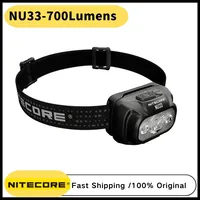 Nitecore NU33 Built-In Li-ion Battery Aluminum Metal Materials USB-C Rechargeable Headlamp 700LM High CRI LED Triple Output