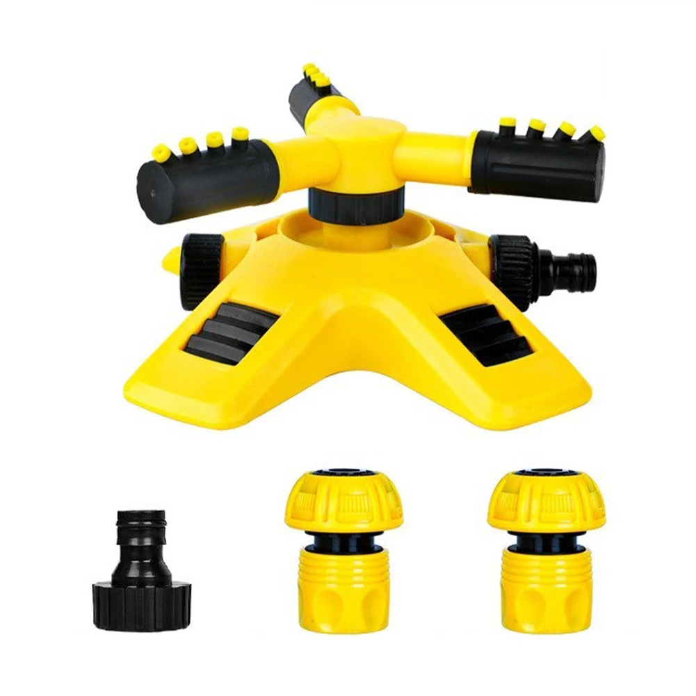 Garden Irrigation Rotary Garden Sprinkler Intensive Irrigation Four-piece Set 360-degree Coverage Two Watering Modes For Garden