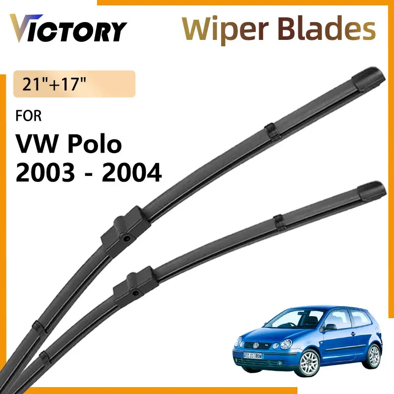 

2x For Volkswagen VW Polo 9N 9N3 MK4 2003 2004 Accessories Car Front Wiper Blades Windshield Windscreen Window Brushes 21"+17"