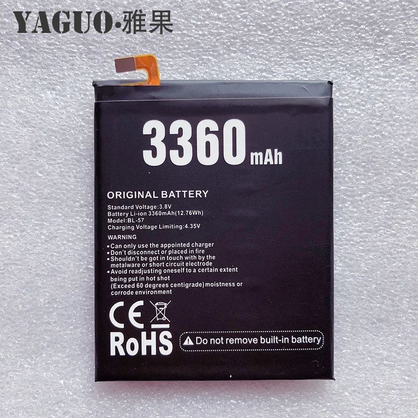 100% New Bl-57 Battery For Doogee Shoot 2 Shoot2 Replacement 3360mAh Smart Phone Parts Bateria Batterie Baterij + Free Tools