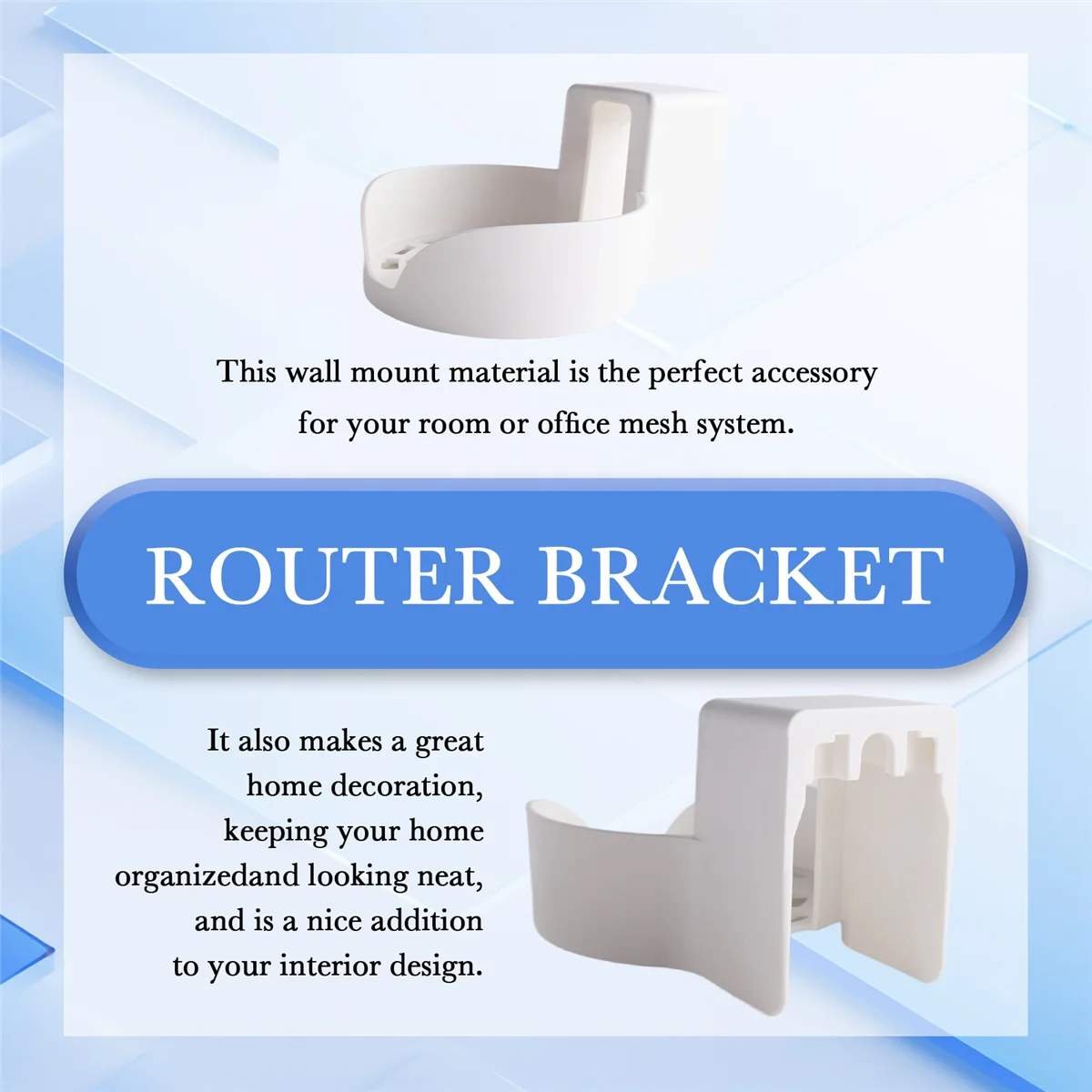 SCLS Wall Mount for Deco X20 X60 X50 X55 WiFi 6 Wall Mount Bracket with Cable Organizer Home Mesh WiFi System 1pcs