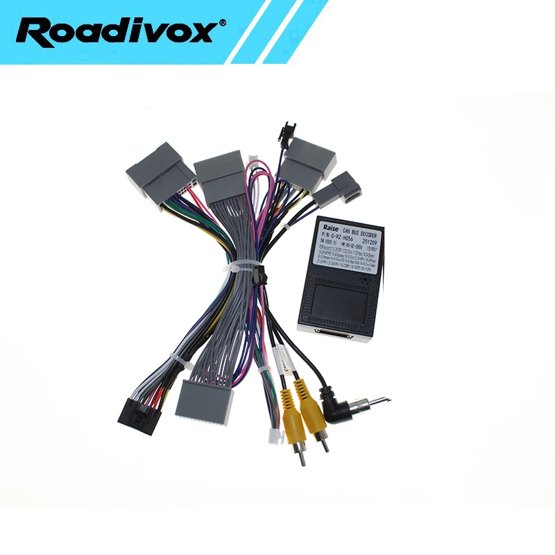 

Декодер Canbus для автомагнитолы Android для Honda HR-V 2019-2022, City 2022, Fit 2022-2023, кабель-адаптер для подключения проводки и питания