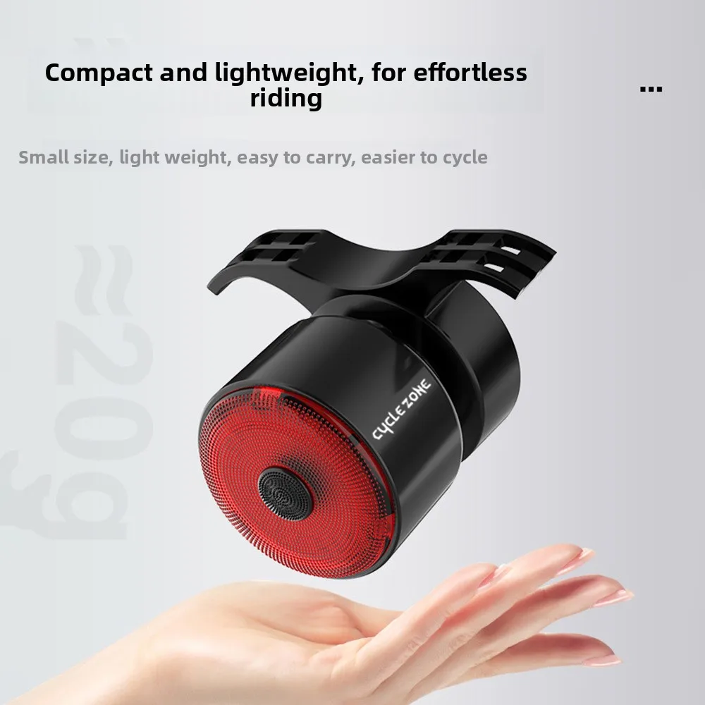 

Smart Safety Bike Tail Light - Auto-On Vibration Sensor&Brake Light, USB Rechargeable. The Intelligent Guardian for Night Riding