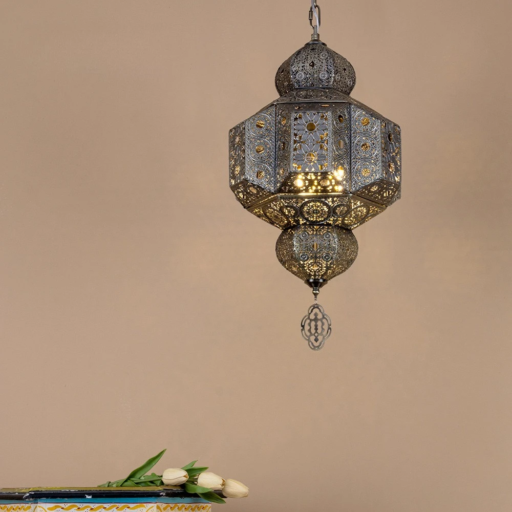 South East Asia characteristic exotic retro bedroom living room dining room hollow carved chandelier