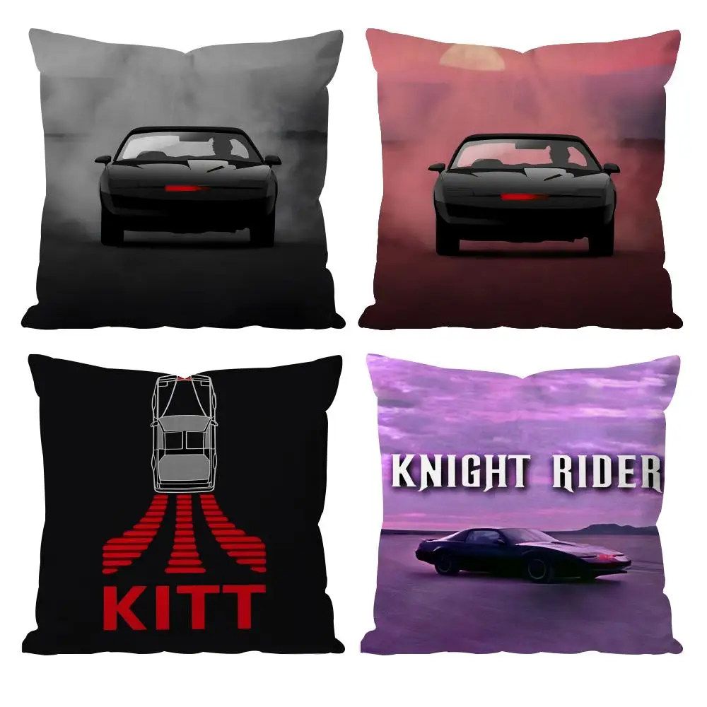 K-Knight Rider KITT Car Cushion Cover Pattern Printed Pillowcase for Living Room Sofa Cushion Cover & Bedroom Decor