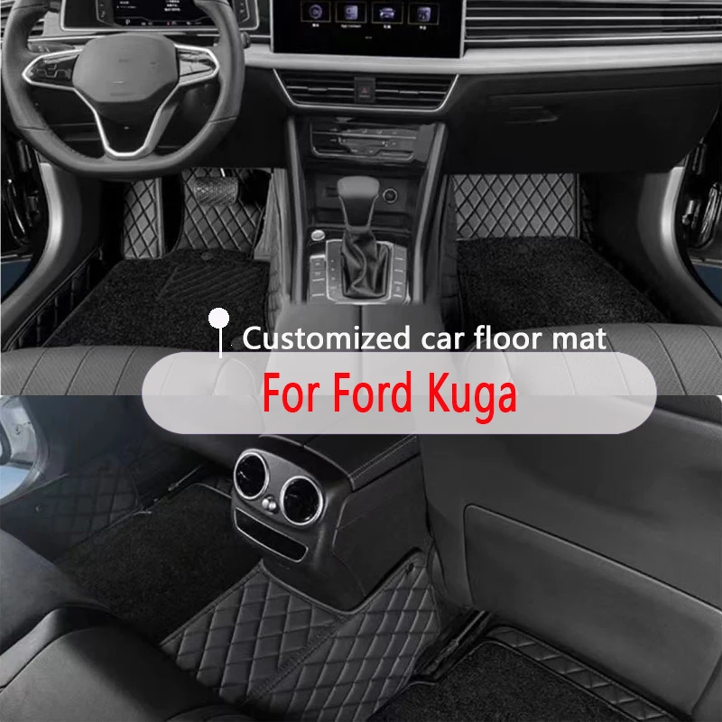 Car Floor mats For Ford Kuga Escape Facelift 2019 2018 2017 2016 2015 Accessories