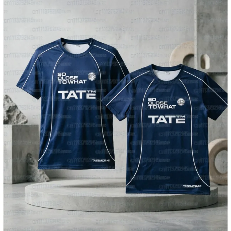 T8 Jersey Tate McRae Album T-shirt Very Close To Street Style 3D Printed Family Top Gift Breathable Sports Short Sleeved T-shirt