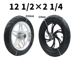 12 1/2 x 2 1/4 tire disc brake front wheel hub with peacock flower tire suitable for electric scooter folding electric bicycle