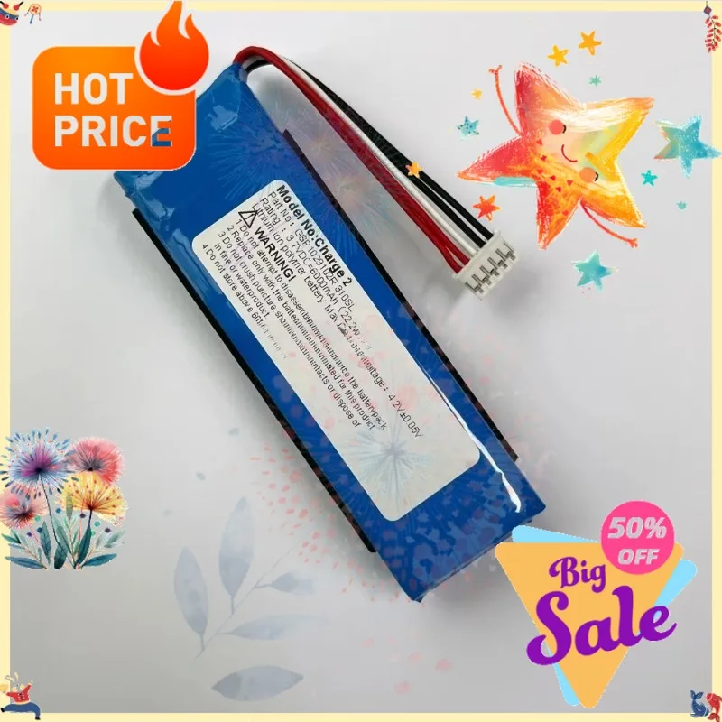 SWZY 6000mAh GSP1029102R Charge2 Speaker Battery For JBL Charge 2+ Charge 2 Plus /Charge 3 2015 Version Player Battery