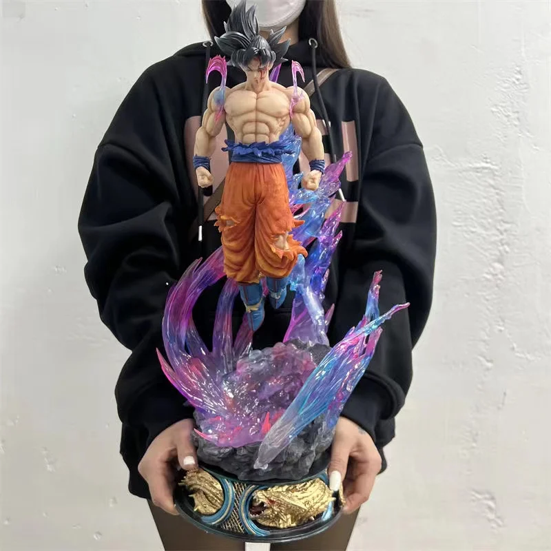 53cm Dragon Ball Super Figures GK Migatte No Goku'i Son Goku Action Figurine Three Heads Awakening PVC Anime Model Toys Gifts