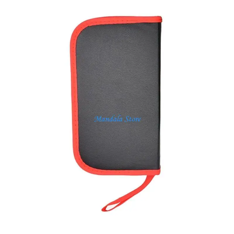 U2JC Tool Bag Small Empty Tool Bag Portable PU Leather Storage Bag for Screws Drills Hardware Repair Durable Bag