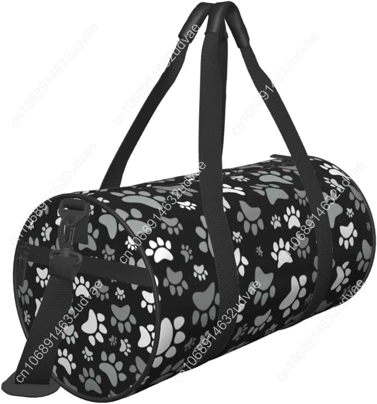 Cute Dogs Paws Sports Gym Bag Travel Duffel Bag Shoes Compartment For Men Women Foldable Lightweight Yoga Gym Sports Bag