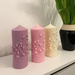 Linglan Flower Candle Silicone Mold Bouquet Scented Aromatherapy Soybean Wax Mold Rose Handicrafts Candle Home Decoration Molds