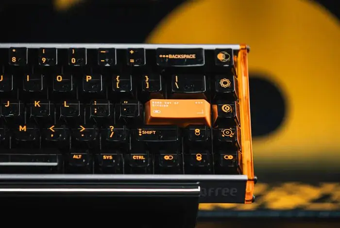 Lelelab X Pointworks Dividir Keycaps transparentes, Keycap Teclado Mecânico, High-End, Interruptor Magnético, Personalizar, Cereja PC Gamer