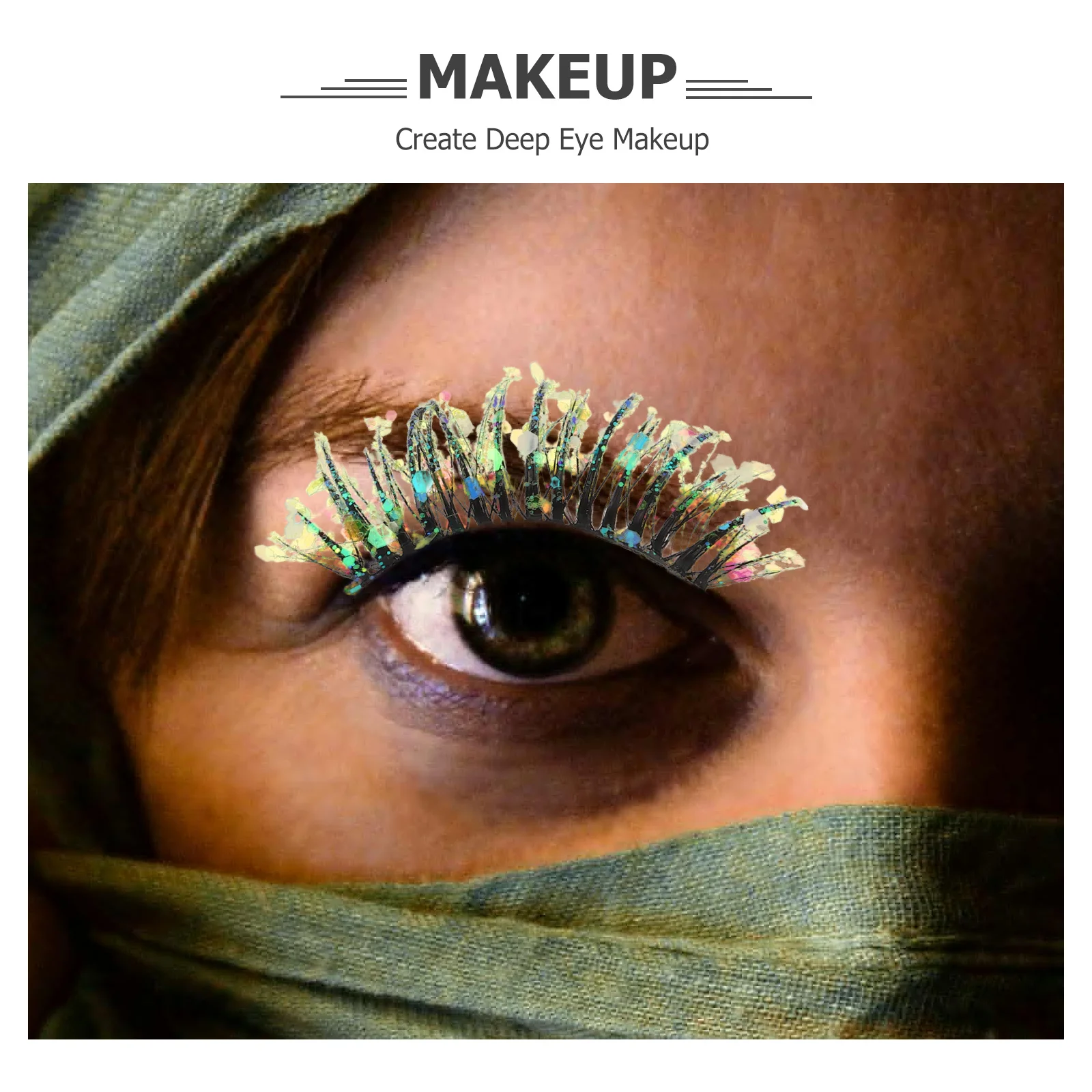 2 ペア 3D グリッターまつげスパンコールラインストーンドラマチックな輝きまつげ多用途の機会パーティーステージコスプレメイクアップ